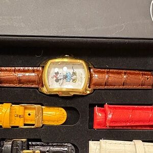 Invicta Watch with Brown Strap and Multicolor Dial (Minnie Mouse)